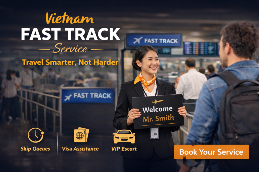 Vietnam Fast Track Service assisting business traveler at airport