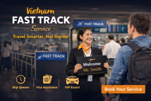 Vietnam Fast Track Service assisting business traveler at airport